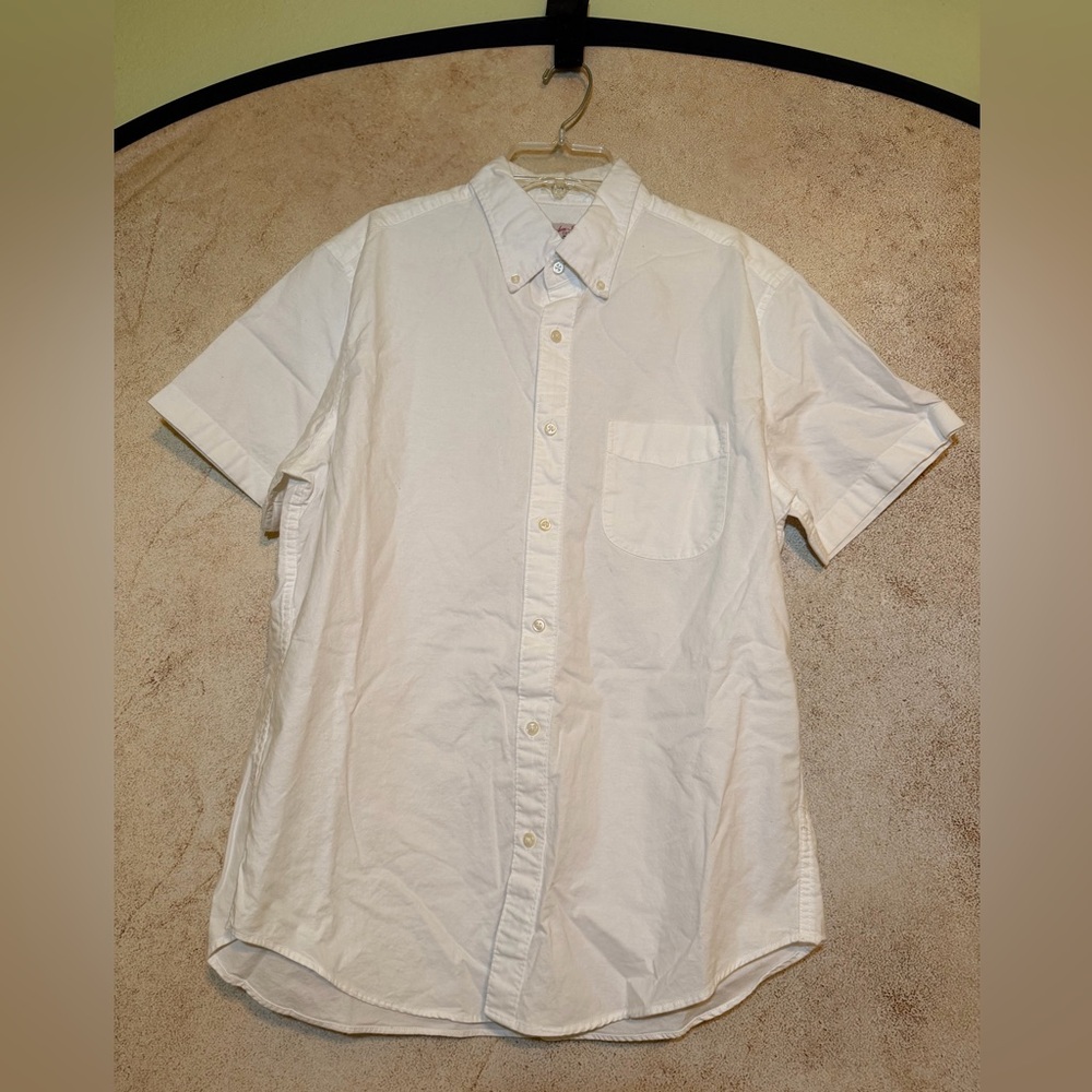 J. Crew Classic White Button Down Shirt